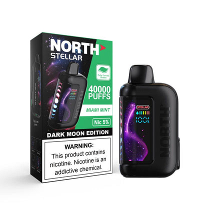North Stellar (Dispo) | (40000Puff) |(20mL) | Dark Moon Edition | Miami Mint with packaging
