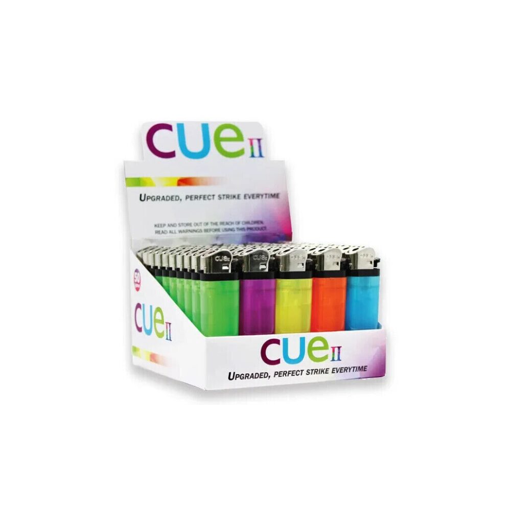 Cue (DSPLY 50pc)(Lighter) Cue II - Assorted Colors (SAS)