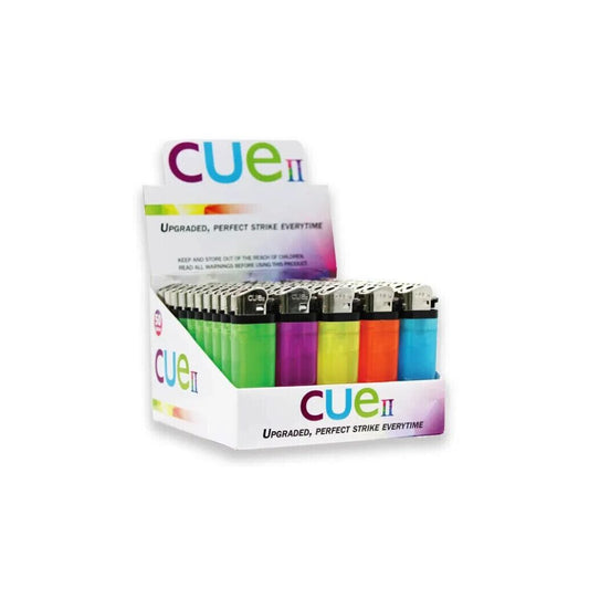 Cue (DSPLY 50pc)(Lighter) Cue II - Assorted Colors (SAS)
