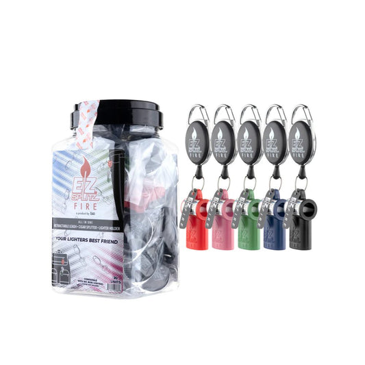 EZ Splitz (DSPLY 20pc)(Accessories) Blunt Splitter and Lighter Holder - Assorted Colors (SAS)
