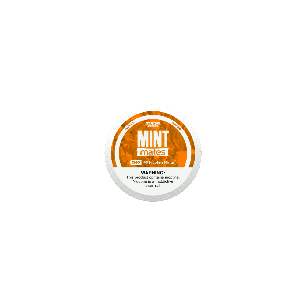 MintMates (DSPLY 5pc)(Nic Mints)(40ct Can)(SAS) - Mango 2mg