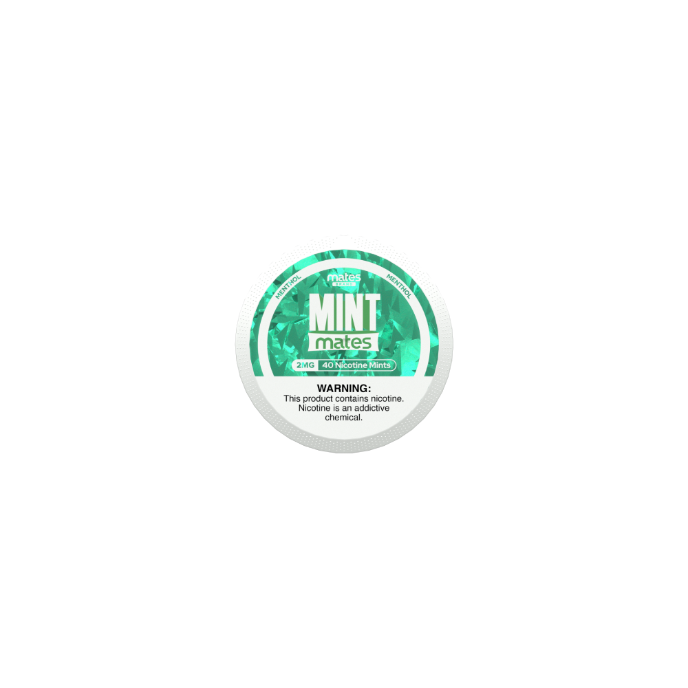 MintMates (DSPLY 5pc)(Nic Mints)(40ct Can)(SAS) - Menthol 2mg