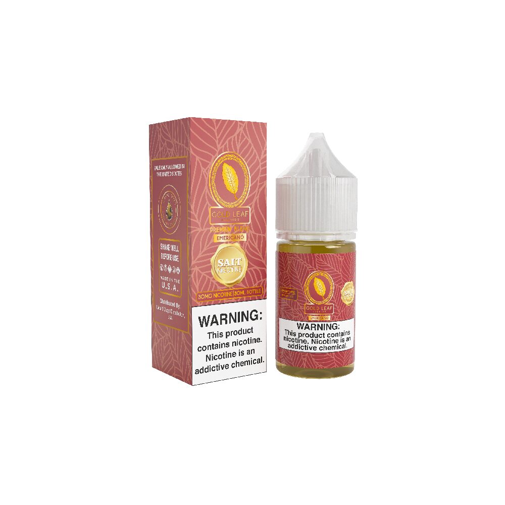 Emericano by Gold Leaf (LIQ Salt)(30mL) with packaging