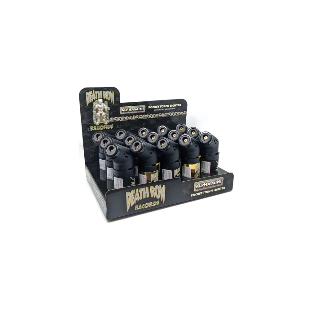 Death Row Records – DSPLY 15pc- Lighter Alpha Mini Torch – SAS with packaging