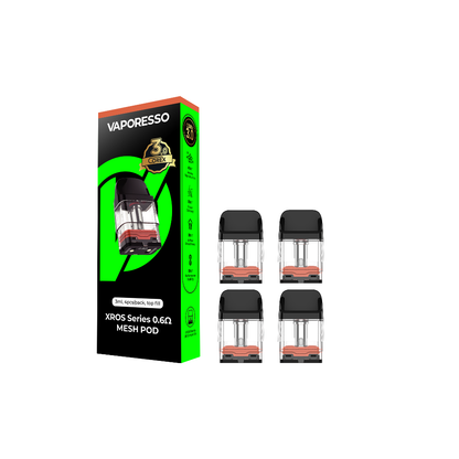 Vaporesso XROS COREX 3.0 – Pods- 4-Pack 3mL Top-Fill 0.6ohm Mesh with packaging