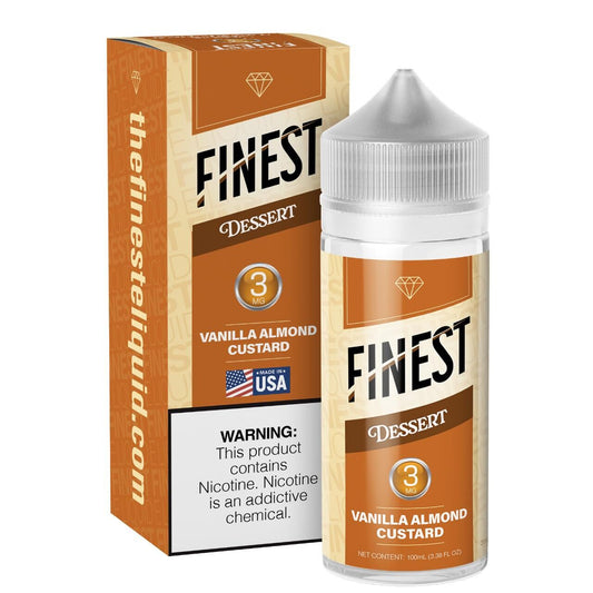 Vanilla Almond Custard by Finest E-Liquid 100mL (Freebase) with packaging
