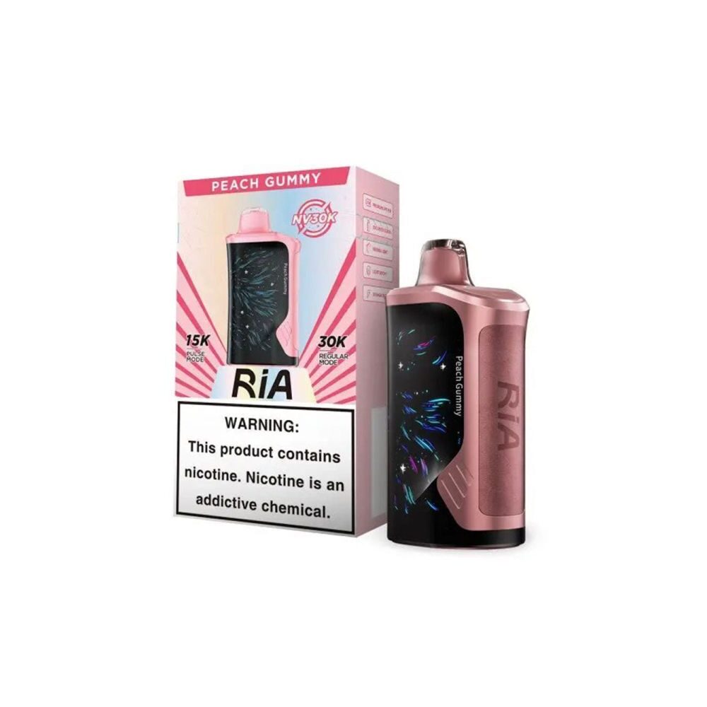 RIA NV30K – Dispo- 30000Puff- 15mL Peach Gummy with packaging