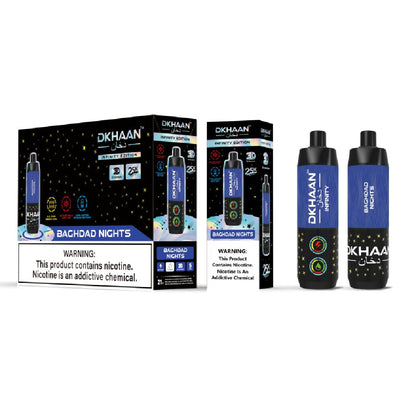 Dkhaan Infinity (Dispo) (25000Puff)(20mL) - Baghdad Nights with packaging