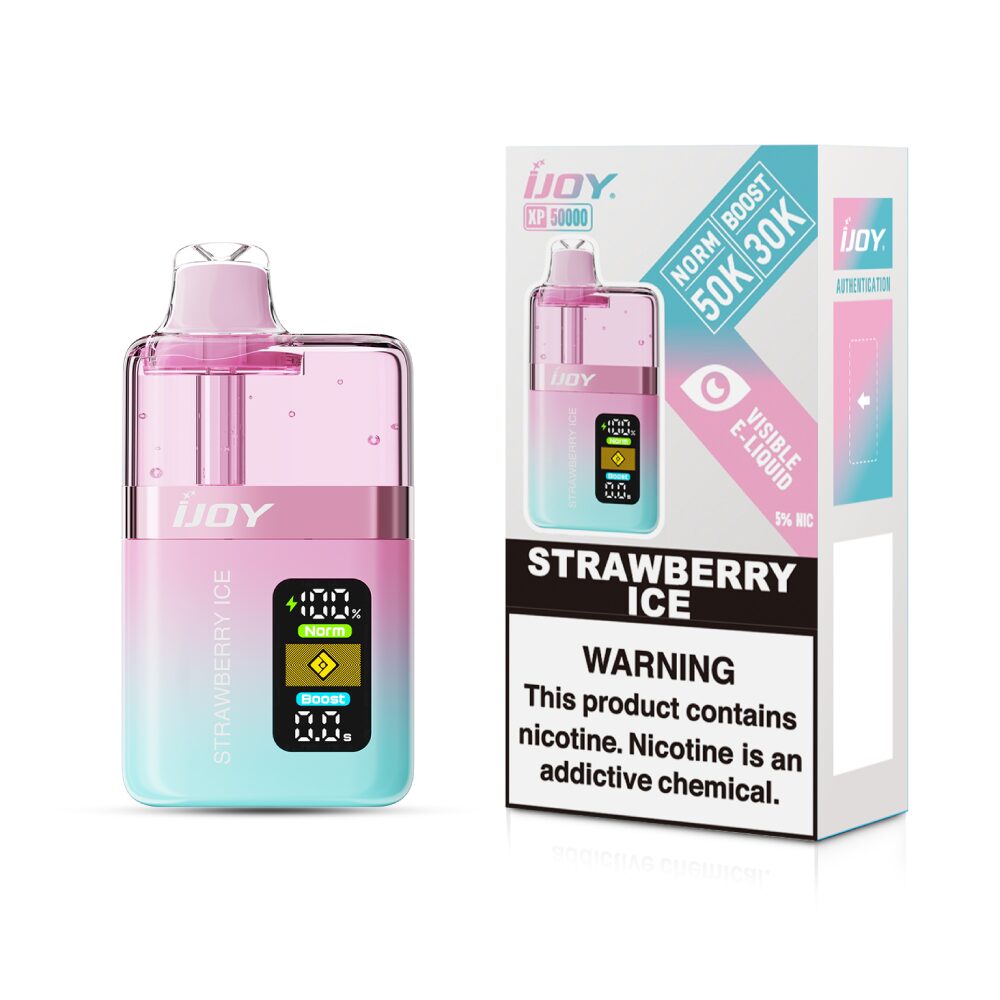 iJoy XP50000 (Dispo) (50000Puff)(20mL)- Strawberry Ice with packaging