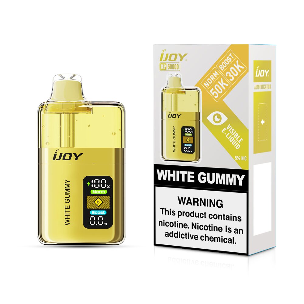 iJoy XP50000 (Dispo) (50000Puff)(20mL)- White Gummy with packaging