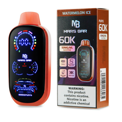 Mars Bar (Dispo)(60000Puff)(25ml)- Group Photo- Watermelon Ice with packaging