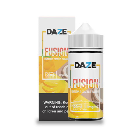 Pineapple Coconut Banana by 7Daze Fusion Salt 30mL with packaging