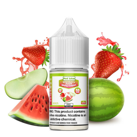 Strawberry Apple Watermelon Freeze by Pod Juice Salt 30mL Bottle