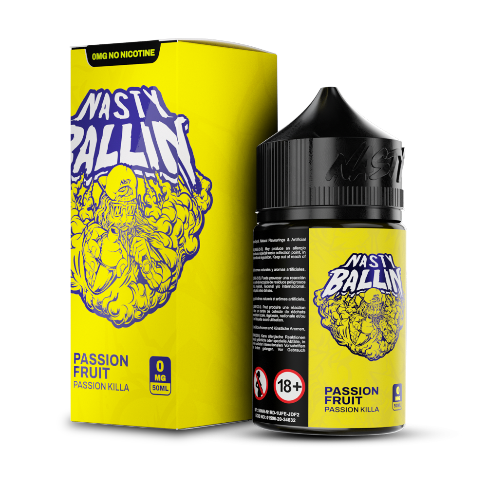 Passion Killa by Nasty Juice E-Liquid 60mL (Freebase) with packaging