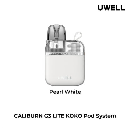 Uwell Caliburn G3 Lite KOKO 35W Kit (Pod System) - Pearl White