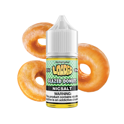 Glazed Donut by LOADED Salt Series 30mL Bottle with Background 