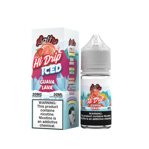 Guava Lava Iced by Hi-Drip Salts Series 20mg 30ml with Packaging