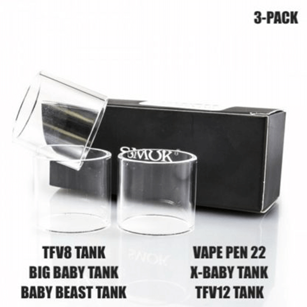 Smok TFV8 Replacement Glass 3 Pack with Packaging