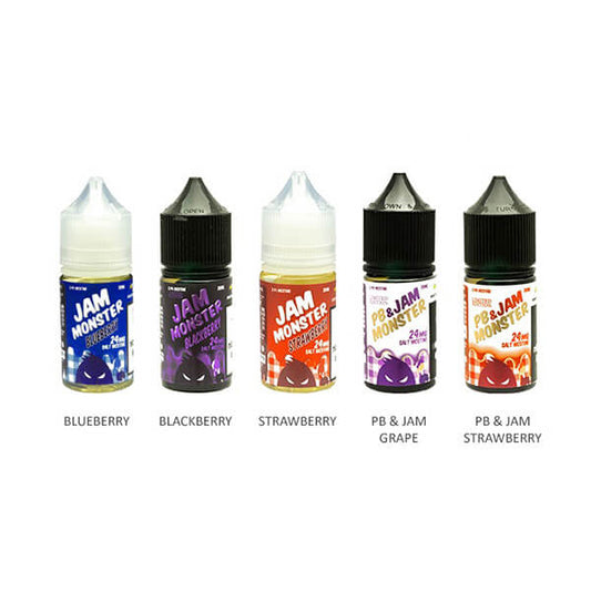 Jam Monster Salt Series E-Liquid 30mL (Salt Nic) gROUP PHOTO