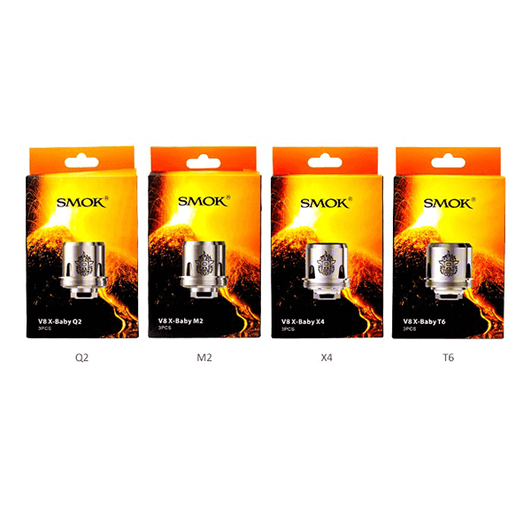 SMOK TFV8 X-Baby Beast Brother - Replacement Coils (Pack of 3 group photo