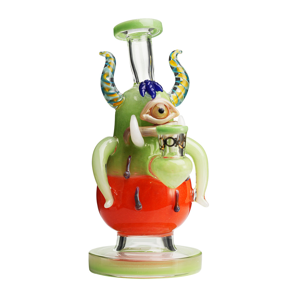 Lookah 8″ Mini One-eyed Big-bellied Monster Bong (WPC1205) green