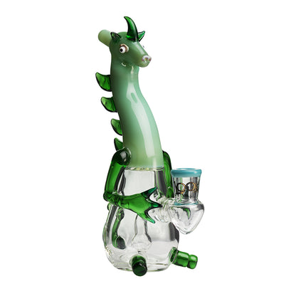 Lookah 10″ Mini Cute Dragon Water Pipe | green