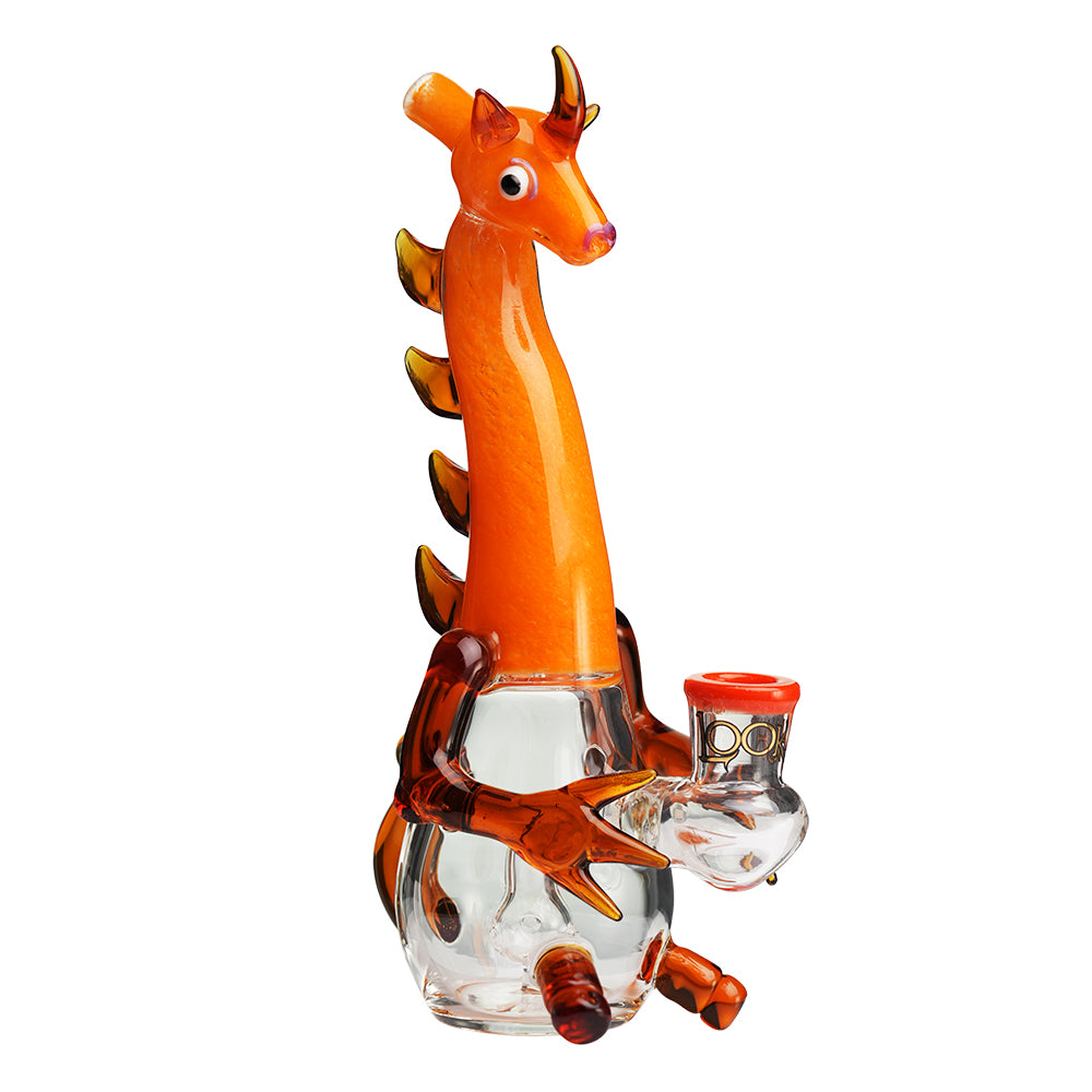 Lookah 10″ Mini Cute Dragon Water Pipe | orange