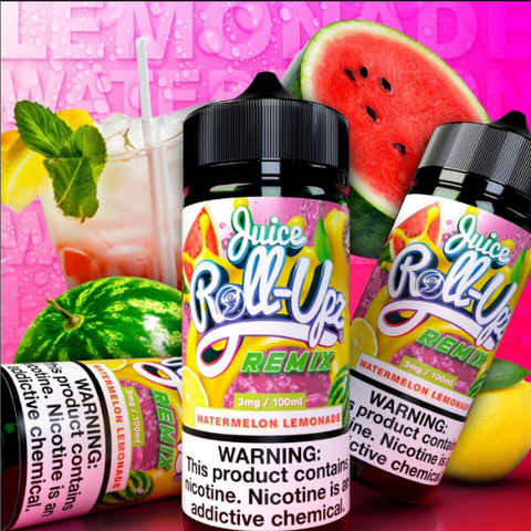 Watermelon Lemonade by Juice Roll Upz Remix Series 100mL with Background 