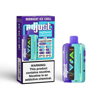 Adjust MyFlavor 40k Disposable 20mL 50mg | MOQ 5 | Midnight Ice Chill with packaging