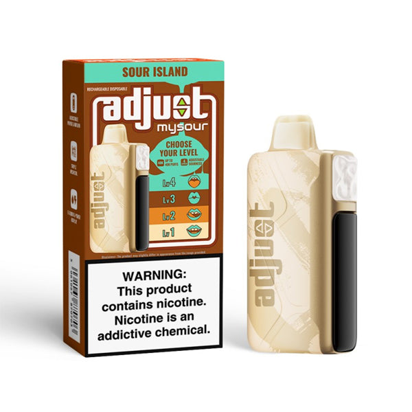 Adjust MySour 40k Disposable 20mL 50mg | Sour Island with packaging