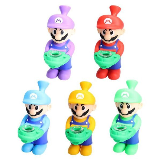 Non branded (Hand Pipe)(1-Pack) SHP19 6″ Silicone Character Group Photo