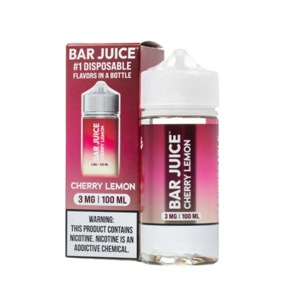 Cherry Lemon by Bar Juice BJ30000 E-Liquid 100mL (Freebase) - 3Mg with packaging