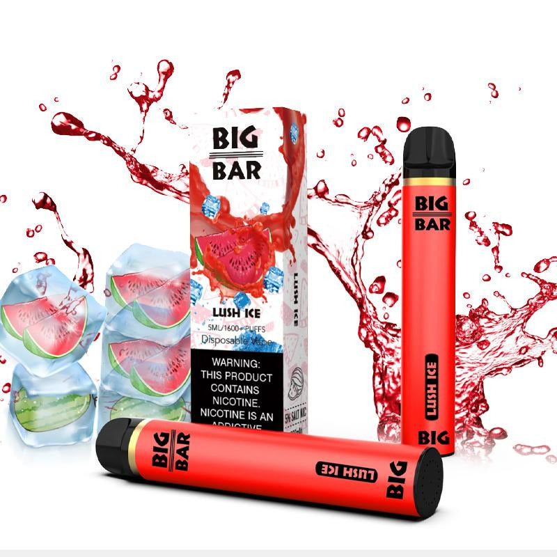 Big Bar Disposable | 1600 Puffs | 5mL Lush Ice with Packaging