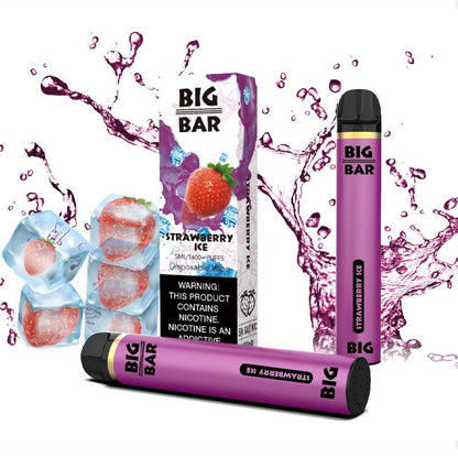 Big Bar Disposable | 1600 Puffs | 5mL Strawberry Ice with Packaging