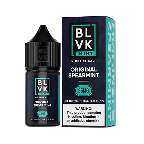 Mint - Original Spearmint Ice by BLVK TFN Salt Series E-Liquid 30mL (Salt Nic) with packaging