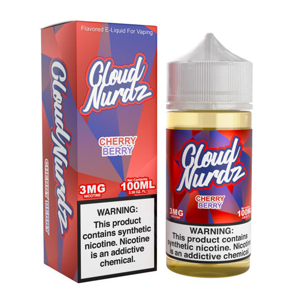 Cherry Berry by Cloud Nurdz Series E-Liquid 100mL (Freebase) with packaging