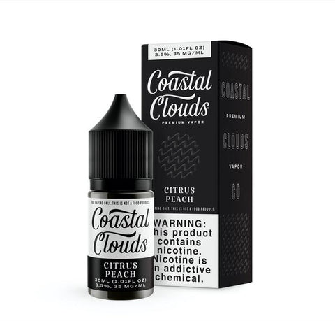 Sugared Nectarine by Coastal Clouds Salt Series 30mL with Packaging