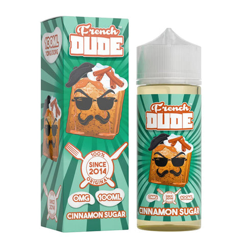 Cinnamon Sugar by French Dude Series E-Liquid 100mL (Freebase) with packaging