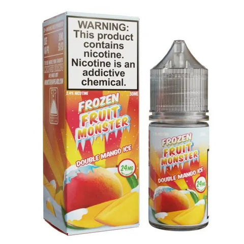Double Mango Ice By Fruit Series Jam Monster Salts 30mL 24mg bottle with packaging