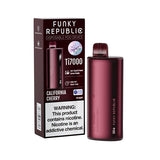 Funky Republic Ti7000 Disposable | 7000 Puff | 12.8mL | 4%-5% California Cherry