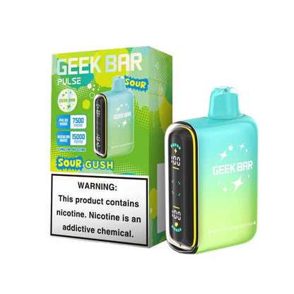 Geek Bar Pulse Disposable 15000 Puff 16mL 50mg - Sour Gush with packaging