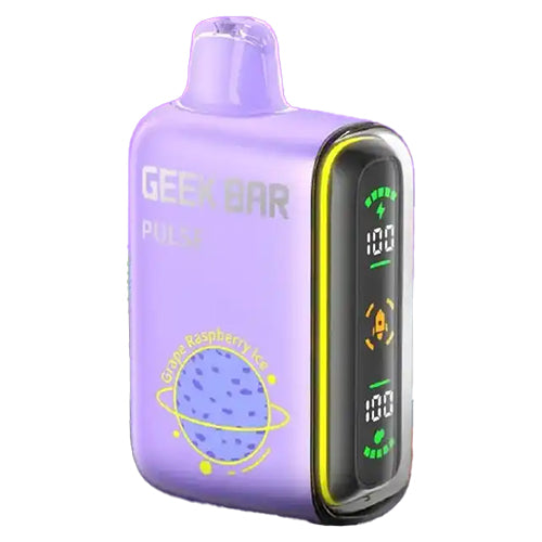 Geek Bar Pulse Disposable 15000 Puffs 16mL 50mg - Grape Raspberry ice