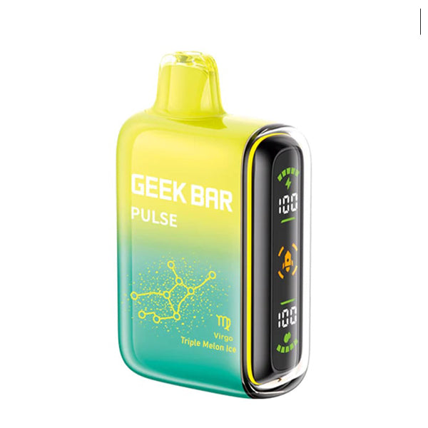 Geek Bar Pulse Disposable 15000 Puffs 16mL 50mg (10-Pack Version) - Triple Melon Ice 