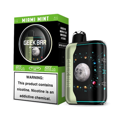 Geek Bar Pulse X Platinum Edition (Dispo) (25000Puff)(18mL) | Miami Min with packaging