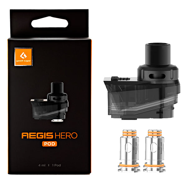 GeekVape Aegis Hero Pods (1 Pod + 2 Coils) with packaging