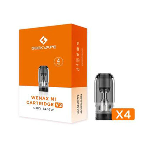 Geekvape Wenax M1 V2 Pod (4-Pack) 0.8ohm with Packaging