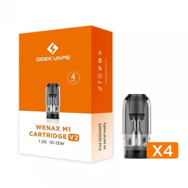 Geekvape Wenax M1 V2 Pod (4-Pack) 1.2ohm  with Packaging