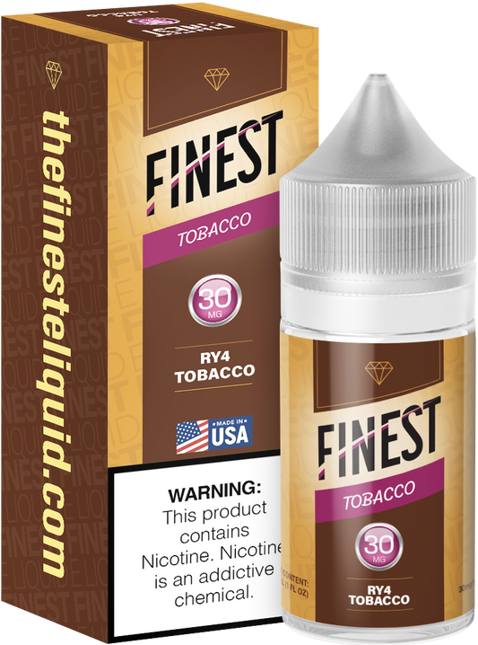 RY4 Tobacco by Finest Salt Series E-Liquid 30mL – Salt Nic with packaging