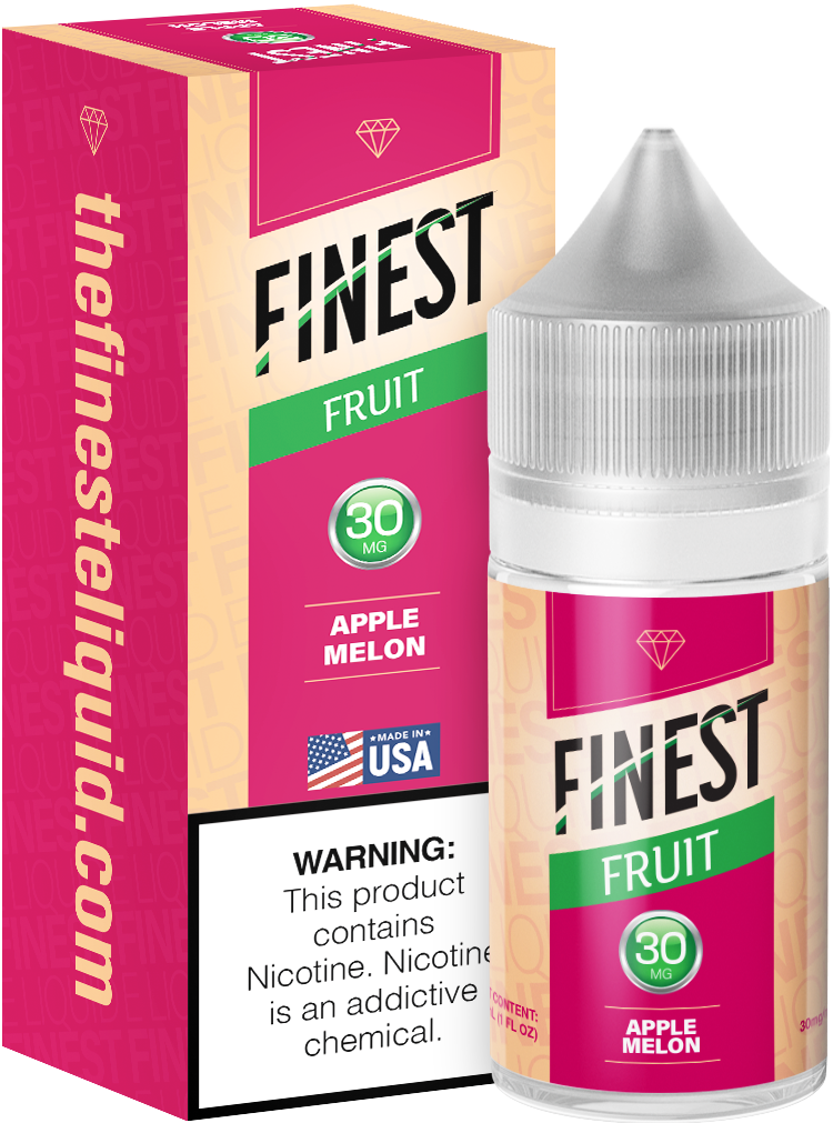 Apple Melon by Finest Salt Series E-Liquid 30mL – Salt Nic with packaging