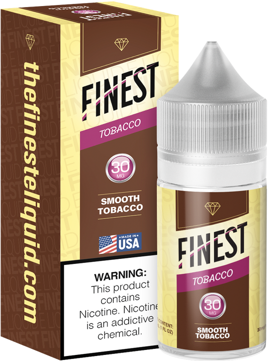Smooth Tobacco by Finest Salt Series E-Liquid 30mL – Salt Nic with packaging